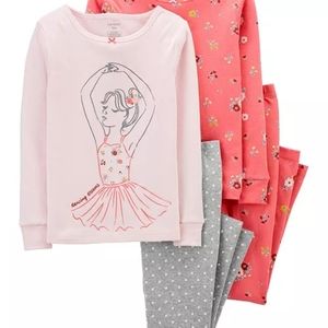 Carter's 100% Cotton Snug Fit 4 piece Pajamas PJs